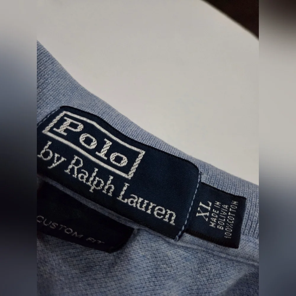 Polo by Ralph Lauren Men's Blue Polo Shirt Sz.XL